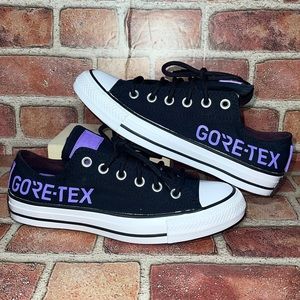 New Converse Ctas GORE-TEX Black Shoes Sneakers Unisex 169590C Size W-7 M-5